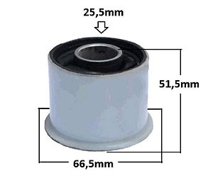 Bucha Bandeja Dianteira - City 1.5 16v 2009 a 2014 - P/Traseira Refil