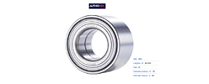 Rolamento Roda Dianteira - Prisma 1.0/1.4 8v 2012 a 2020 - C/ABS