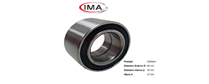 Rolamento Roda Dianteira - Variant 1.600 8v - AR 1978 a 1982 - S/ABS