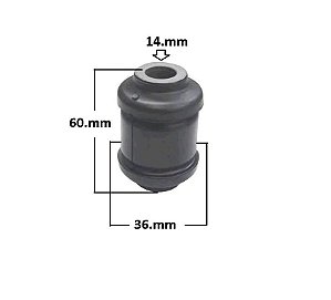 Bucha Bandeja Dianteira - Peugeot 407 2.0 16v 2004 a 2011 - P/Dianteira