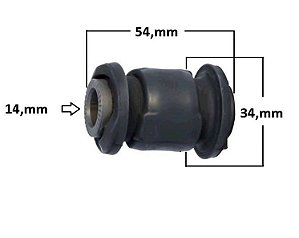 Bucha Bandeja Dianteira - Yaris 1.3/1.5 16v após 2018... - P/Dianteira