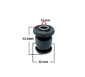 Bucha Bandeja Dianteira - Fiat 500 / Cinquecento 1.4 8v - 1.6 16v após 2012... - P/Dianteira