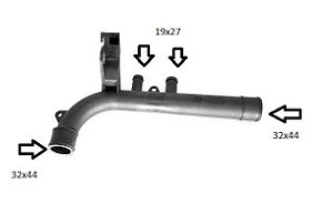 Tubo Dagua Refrigeração - Corsa 1.0/1.4/1.6 8v - Sedan / Hatch após 1995...