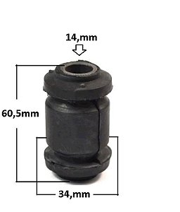 Bucha Bandeja Dianteira - Jahu - Corolla 1.8 16v 1997 a 2002 - P/Dianteira Meio