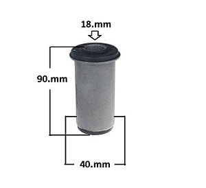 Bucha Bandeja Dianteira - L200 4x4 1997 a 2002 - Inferior Maior