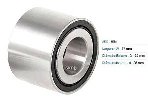 Rolamento Roda Traseira - Sandero 1.0 16v - 1.6 8v/16v 2007 a 2013 - S/ABS