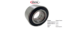 Rolamento Roda Traseira - Santa Fe 2.7 24v 2000 a 2006 - S/ABS