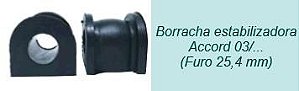 Borracha Barra Estabilizador Dianteiro - Brokits - Accord 2.0 16v - 3.0 24v 2003 a 2008 - 25,4mm