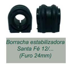 Borracha Barra Estabilizador Dianteiro - Brokits - Santa Fe 2.4 16v - 3.5 24v após 2012... - 24mm