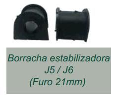 Borracha Barra Estabilizador Dianteiro - Brokits - Jac Motors J6 2.0 16v 2010 a 2016- 21mm