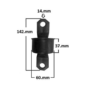 Bucha Suspensão Traseiro Facão - Volvo V50 1.6/2.0/2.4 16v 2004 a 2012