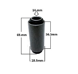 Bucha Suspensão Feixe Mola Traseiro - F1000 2.5/3.9 8v - 3.6/4.9 12v 1975 a 1998 - Jumelo