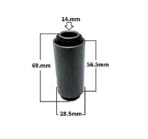 Bucha Suspensão Feixe Mola Traseiro - Jahu - F1000 2.5/3.9 8v - 3.6/4.9 12v 1975 a 1998 - Jumelo