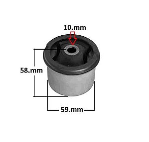 Bucha Eixo Suspensão Traseiro - Ibiza 1.6/1.8 8v 1995 a 1999