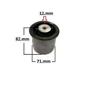Bucha Eixo Suspensão Traseiro - Peugeot 307 2002 a 2012