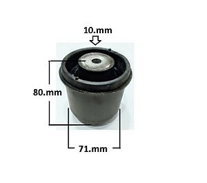 Bucha Eixo Suspensão Traseiro - Polo Classic 1.0 16v - 1.8 8v 2000 a 2003