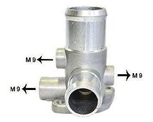 Flange Entrada Dágua ao Cabeçote - Apollo 1.8 8v AP 1990 a 1992