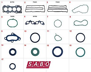 Kit Retificação Cabeçote Superior - Sabo - Ecosport 1.6 16v após 2012...