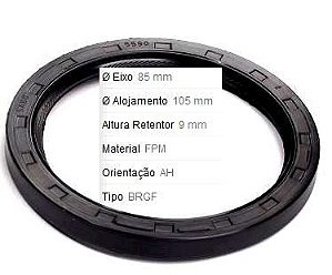 Retentor Motor Traseiro - Virabrequim/Mancal/Volante - A4 3.2 24v - V6 2005 a 2009