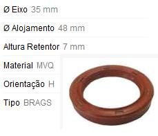 Retentor Motor Dianteiro - Comando Válvula /Auxiliar - Meriva 1.4/1.8 8v 2003 a 2012