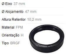 Retentor Motor Dianteiro - Comando Válvula /Auxiliar - Polia Variável Parati 1.0 16v - AT 2000 a 2003