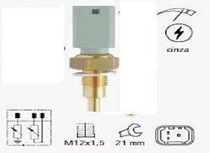 Sensor/Interruptor Temperatura Agua - Injeção Eletrônica - Palio 1.6 16v MPI 1996 a 2001