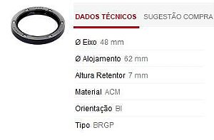 Retentor Câmbio Lateral Coroa - Audi Q3 1.4 16v após 2017...