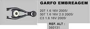 Garfo Embreagem - Peugeot 207 1.4/1.6 8v/16v 2006 a 2014
