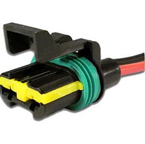 Chicote / Conector Ventoinha / Eletroventilador Radiador - 2 Pinos - Tempra 2.0 8v - 2.0 16v 1992 a 1998