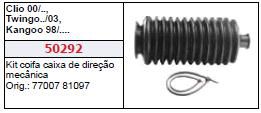 Coifa Caixa Direção Mecânica - Logan 2007 a 2013