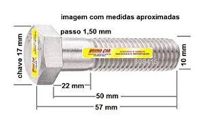 Parafuso Pivo - C/Porca - 10x50 Saveiro 1.6/1.8/2.0 8v/16v 1992 a 2012