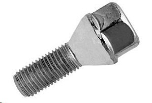 Parafuso Roda - Cromado 19mm - 12x1,25 Curto - Royale até 1992