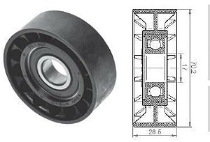 Esticador Tensor da Correia Alternador - Refil Polia - Golf 1.6/1.8/2.0 8v - 1.8 20v após 1998...