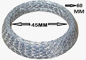 Anel/Gaxeta Escapamento - Uno 1.0/1.3/1.4 8v após 1982... / Malha Aço
