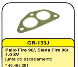 Junta Saida Escapamento - Fiorino 1.0/1.3 8v - Fire MPi após 2000...