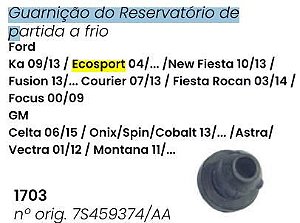 Bucha Reservatório Partida Fria - Courier 1.4 16v - 1.3/1.6 8v 1997 a 2013