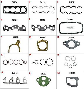 Jogo Junta Motor Completo - Stilo 1.8 8v 2002 a 2010