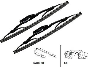 Par Palheta  Dianteira 16"/16" - Saveiro G1 1.6/1.8 8v 1982 a 1997 - Lado Motorista / Passageiro