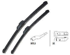 Par Palheta Dianteira 22"/16" - Voyage 1.6 8v/16v após 2013... - Lado Motorista / Passageiro - Conexão TL3