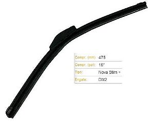 Palheta Dianteira 19" - Courier 1.3/1.6 8v - 1.4 16v 1997 a 2013 - Lado Motorista / Passageiro - Conexão G