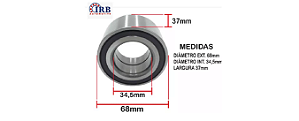 Rolamento Roda Dianteira Idea 1.8 8v/16v E-TORQ 2005 a 2015 - C/ABS