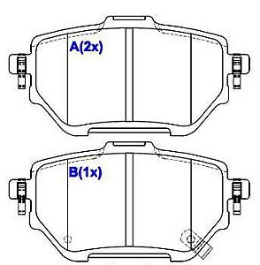 Jogo Pastilha Freio Traseiro Corolla 2.0 16v após 2020...