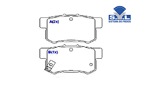 Pastilha Freio Traseiro - Honda CRV 2.0 16v após 2003... - C/Alarme