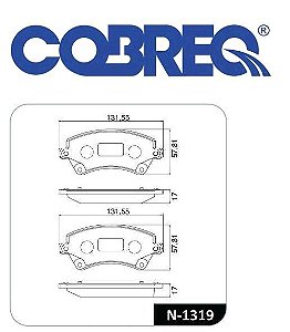 Pastilha Freio Dianteiro - Corolla Fielder 1.8 16v 2002 a 2008