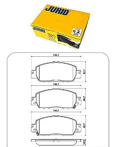 Pastilha Freio Dianteiro - Civic Touring 1.5 16v - Turbo 2018 a 2021