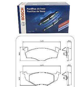 Pastilha Freio Dianteiro - Gol 1.6 16v 2014 a 2015