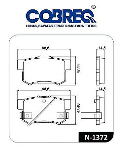 Pastilha Freio Traseiro - Honda CRV 2.0 16v após 2003... - C/Alarme