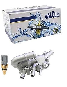 Válvula Termostática - Ecosport 1.0 8v - 1.6 8v 2003 a 2006 - Com Aluminio e Sensor