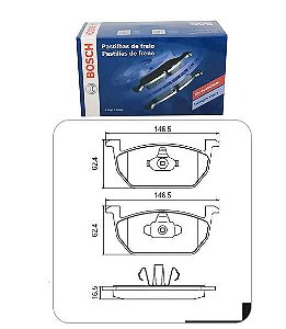 Jogo Pastilha Freio Dianteiro - Polo TSi 1.0 12v após 2017...