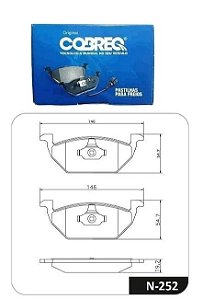 Jogo Pastilha Freio Dianteiro - New Beetle 2.0 8v 1999 a 2011 - Ventilado Larga